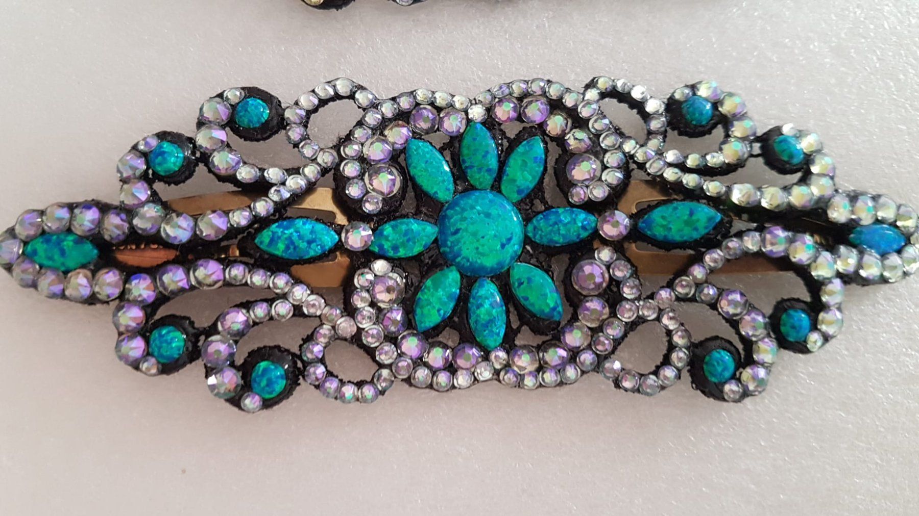 Accessori per capelli: Haarspange mit Swarovski Steinen 13cm. – Nuovo (secondo la descrizione) da Zürich venduto da 280_yc86 2