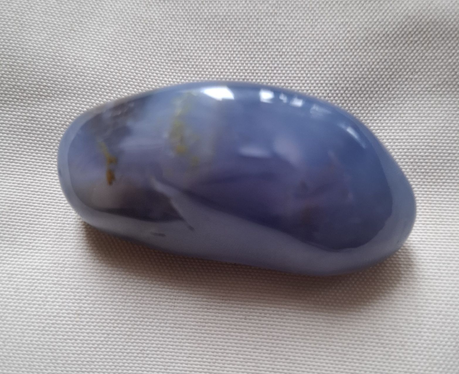 Minerali & Pietre curative: Blauer Chalcedon, Trommelstein – Usato da Dietikon venduto da Hirschkopf 7