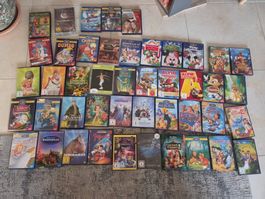 Diverse DVD, meist Trickfilme