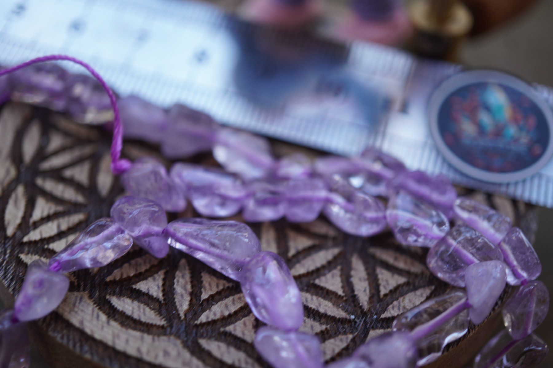 Catenine: Amethyst     Strang   5mmx8mm  ca. 38cm (Räumung!) – Nuovo e nell'imballaggio originale da Eschenbach SG venduto da topstone 3