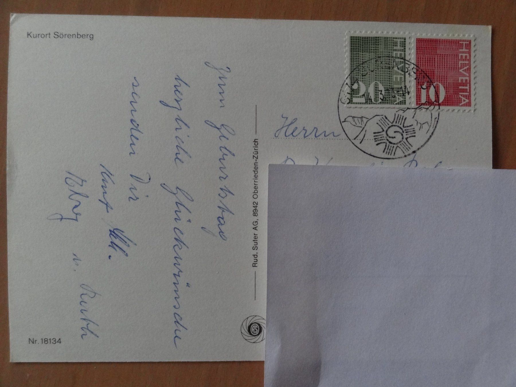 Cartoline postali: Sörenberg - 1973 - hiver nostalgie – Usato da St Léonard venduto da Riglin 1
