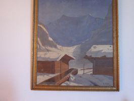 E.ENBLOM Berner Oberland 1927 Impressionist & Modern Art OEL