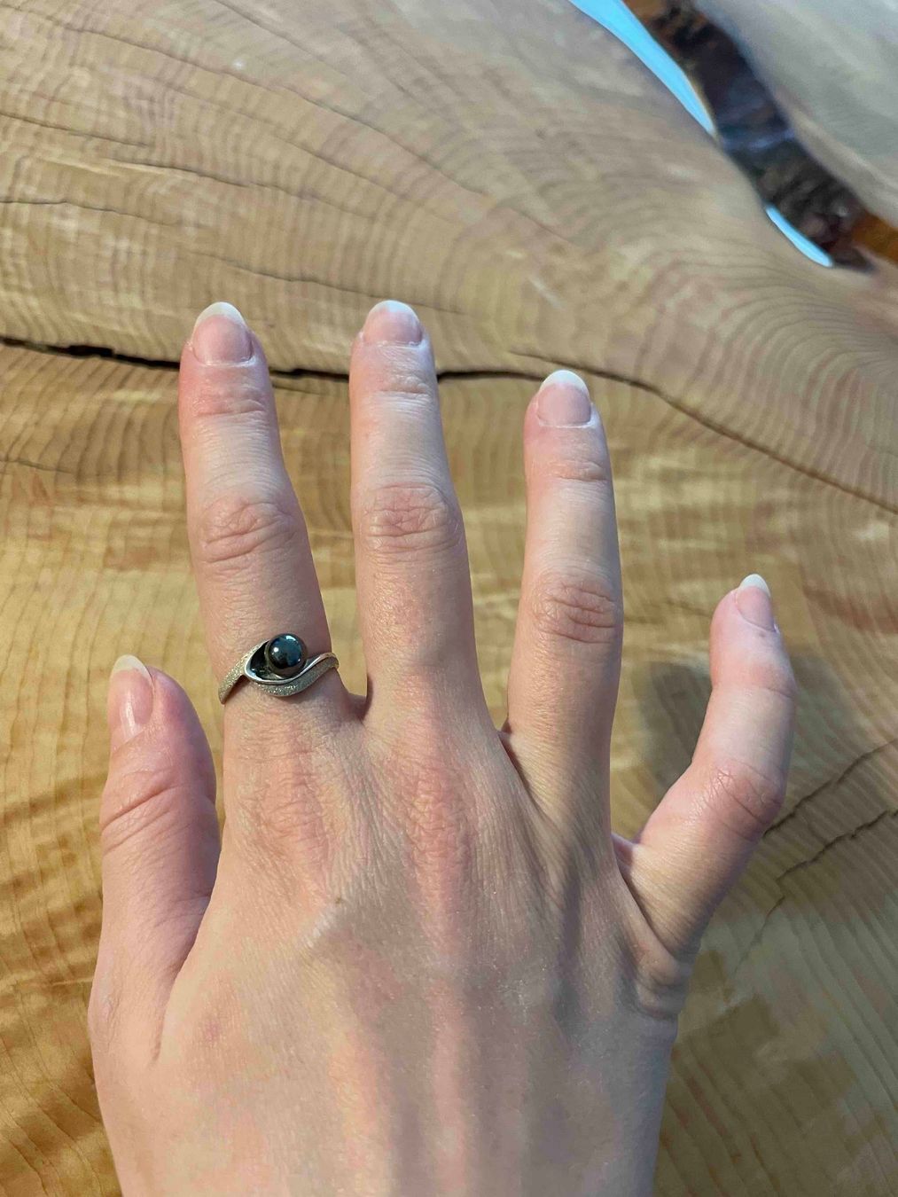 Orecchini pendenti & Orecchini a lobo: Silber Ring & Ohrringen mit Perlen | Ensemble Argent & Perle – Usato da Zürich venduto da AnnaSa 5