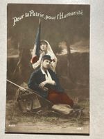 Antike Postkarte: "Pour la Patrie, pour l'Humanité"