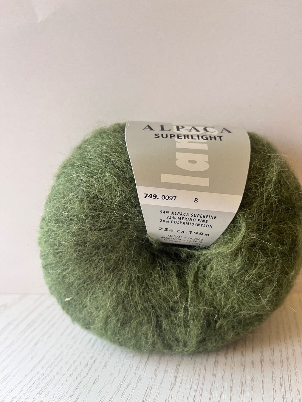 Lang Yarns Lana: 3 Knäuel Alpaca Superlight Lang – Nuovo (secondo la descrizione) da Büsserach venduto da bor_s88m 1