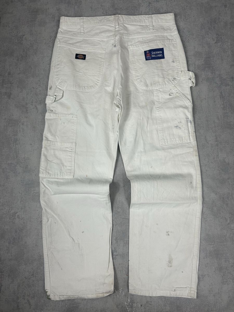 Dickies Jeans: Pantalon de travail / work pants Dickies Blanc - W32 – Nuovo (secondo la descrizione) da Hauterive NE venduto da Leo_o 3