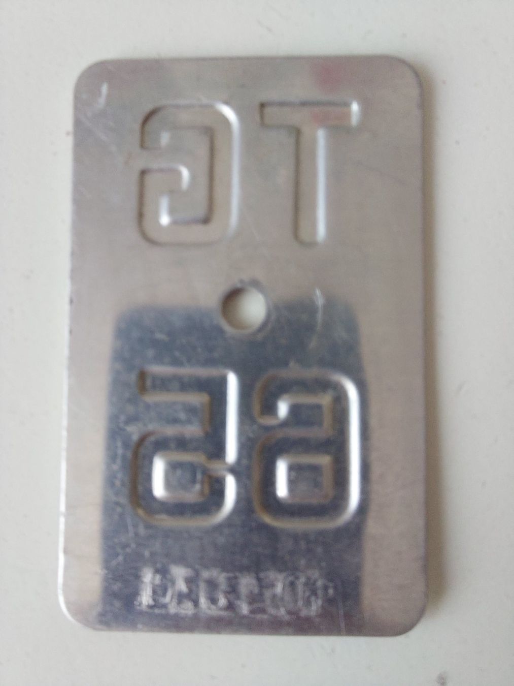 Sachs Insegne: Velonummer TG 65 plaque Velo – Usato da Schenkon venduto da Uhu007 1