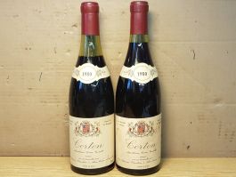 2 Fl. Corton Grand Cru 1980. Dom. Louis Chapuis