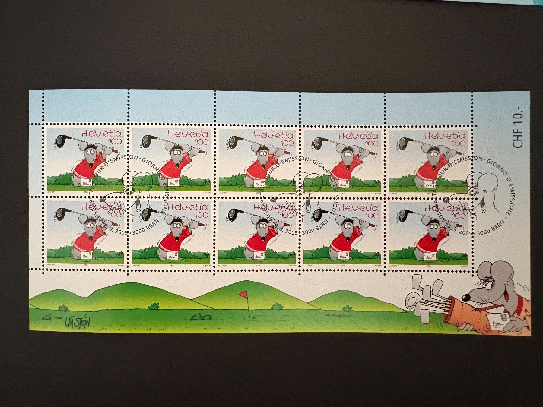 Tous les timbres: 2 Kleinbogen, MiNr. 1915 - 1916 Schweiz, 2005 – D'occasion à Steinmaur par Nicorutishauser 1
