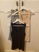 3er Set Basic Tops (2x Racerback, 1x normal) Gr. M