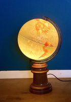 Globe terrestre lumineux vintage - Déco originale et stylée