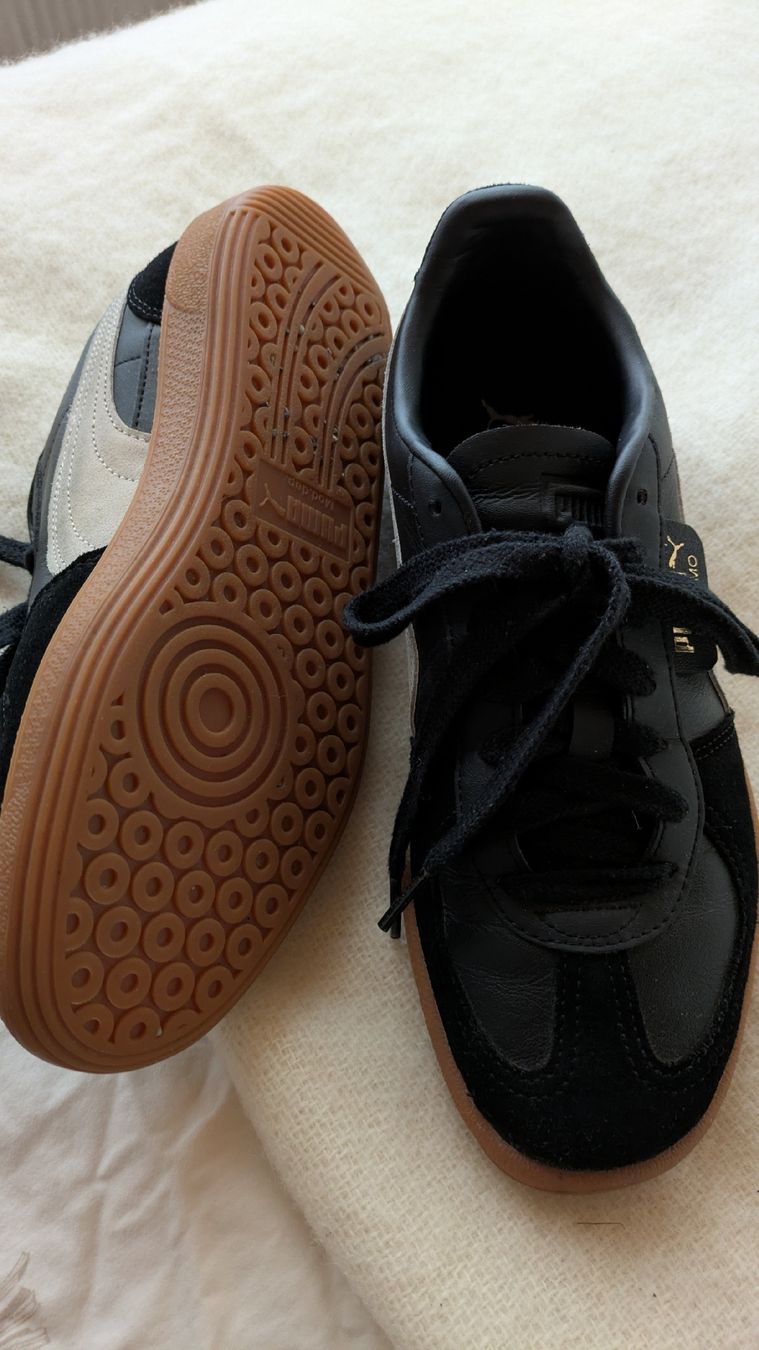 Puma Scarpe da donna: Puma Palermo Echtes Leder Sneaker | Schwarz Grösse 39 – Usato da Trüllikon venduto da NAURELIJ 4