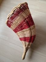 Wandkorb Rot/Natur Deko Landhausstil