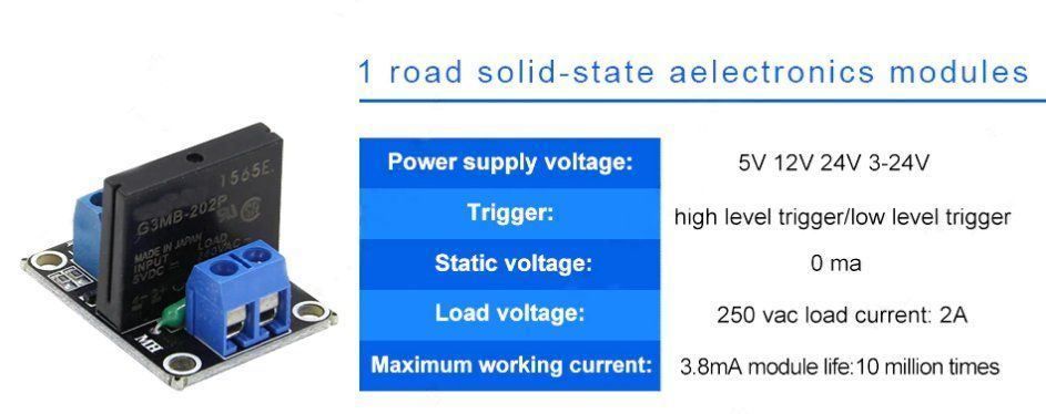Componenti elettronici: Relais Solid State Modul Arduino und DIY – Nuovo e nell'imballaggio originale da Gebenstorf venduto da RetroFuture 2