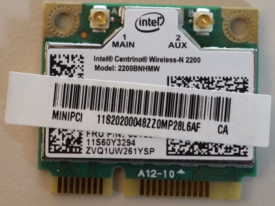 Netzwerkkarte Intel Centrino Wireless N 2200 WLAN MiniPCI | Kaufen auf ...