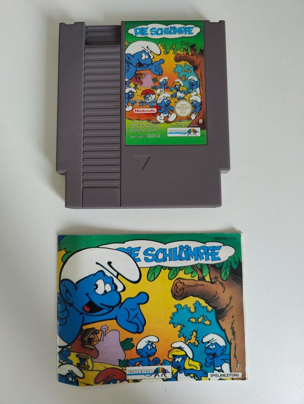 Nintendo Giochi: NES - Die Schlümpfe CIB in OVP – Usato da Dintikon venduto da Nightcom 7