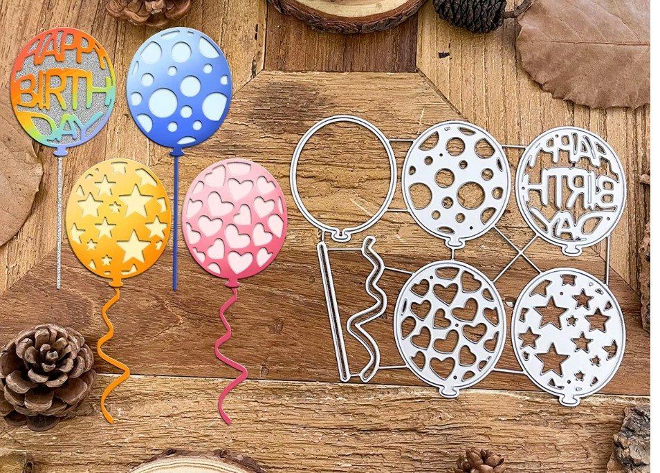 Schablonen: Neues Stanzschablonen-Set Ballons – Neu und originalverpackt aus Effretikon von wenuss