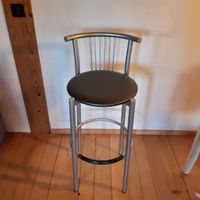 Barhocker Calligaris Metall Silber Schwarz guter Zustand 