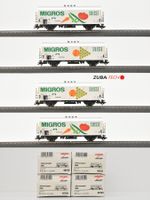 Märklin 4x 48150 "Migros" Kühlwagen der DB H0 WS, mit OVP