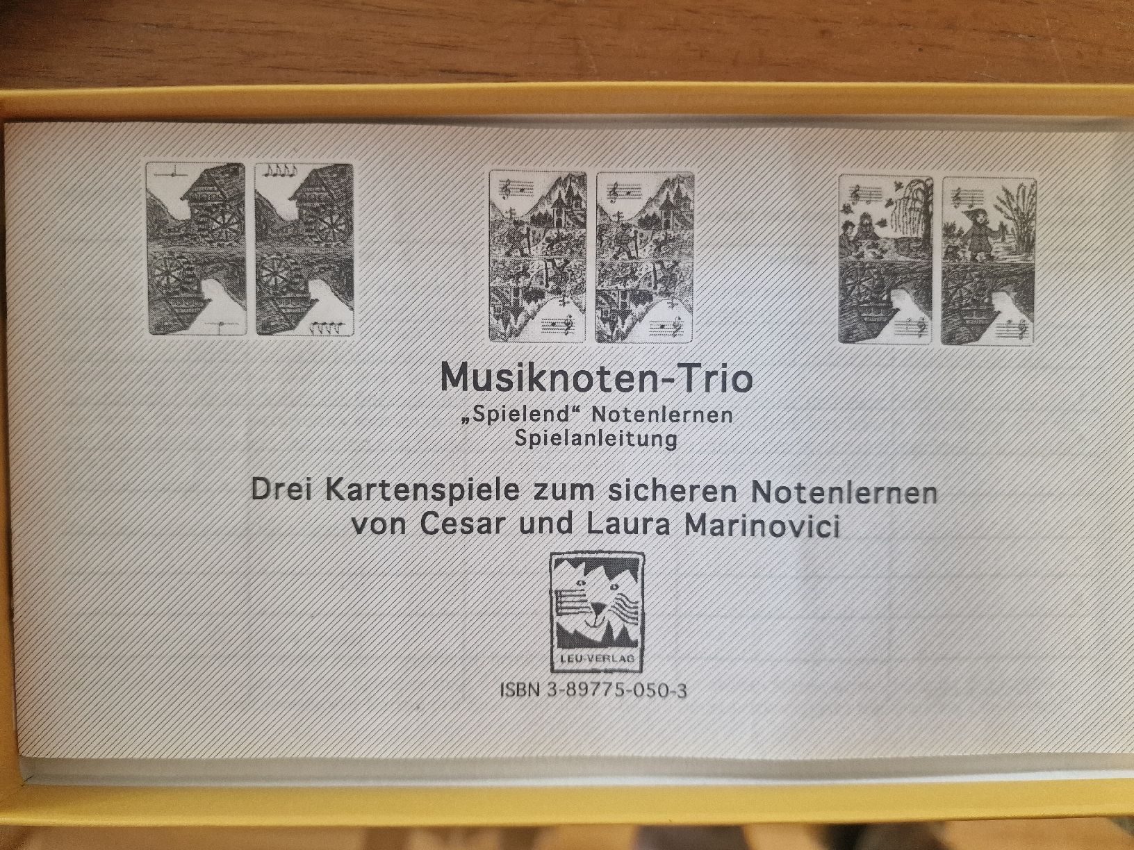 Spiele: Lernspiel: Musiknoten Trio – Gebraucht aus St. Margrethen SG von Goldig 1