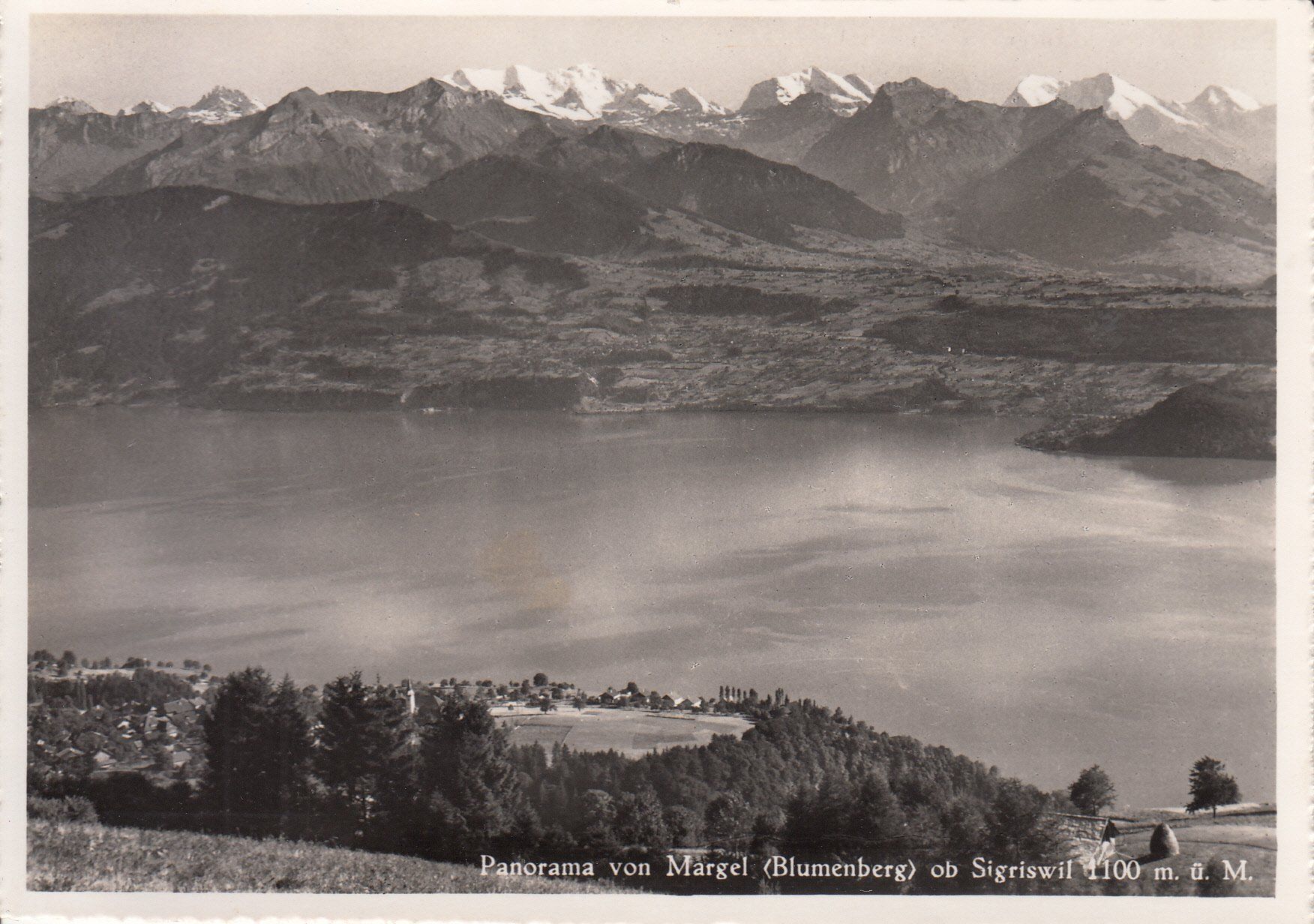 Ansichtskarten: Margel Blumenberg Panorama 1952 – Gebraucht aus Bürglen TG von StampGraf