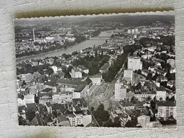Photo Fliegeraufnahme Basel - Aeschenplatz ca. 1960
