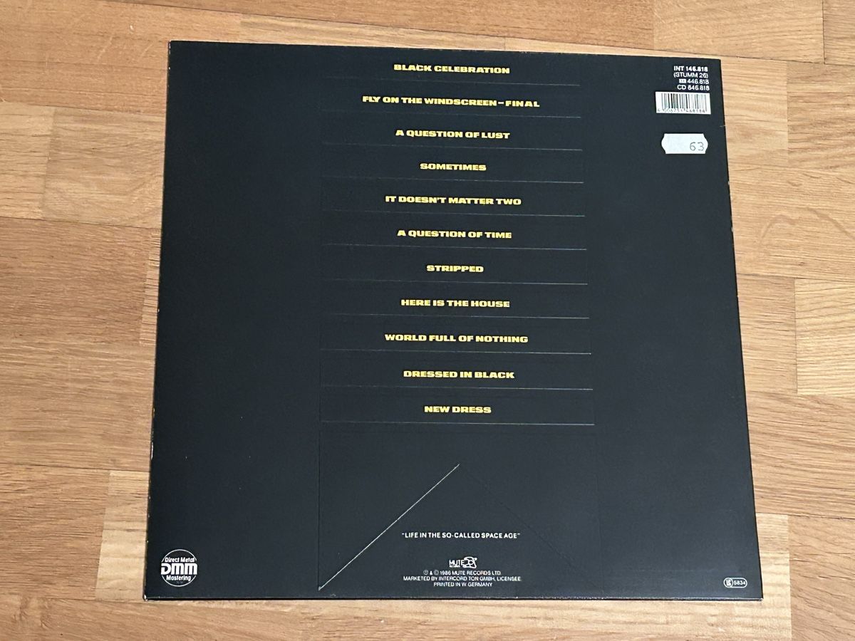 Dischi in vinile: Depeche Mode. 1986. graues Vinyl. Black Celentation – Usato da Faulensee venduto da Mizuno06 1
