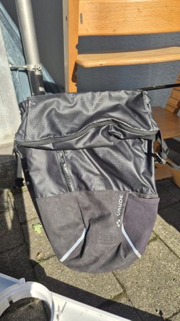 Vaude Bicycle Pannier Bag Black Used