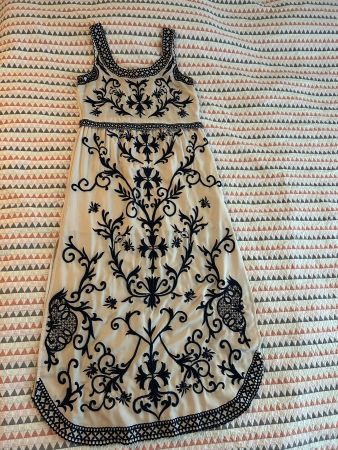 Trussardi gown dress embroided Stickerei original NEU Gr 44