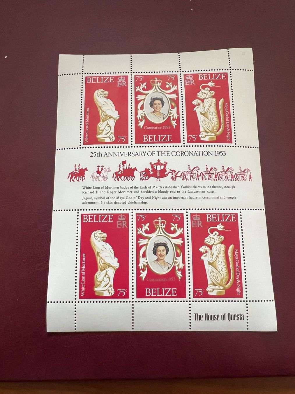 Alle Briefmarken: Belize Sonderblock 1978 **  (3964) – Gebraucht aus Hinwil von Sidi4