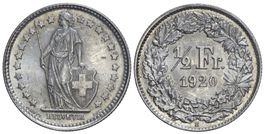 1/2 Franken 1920