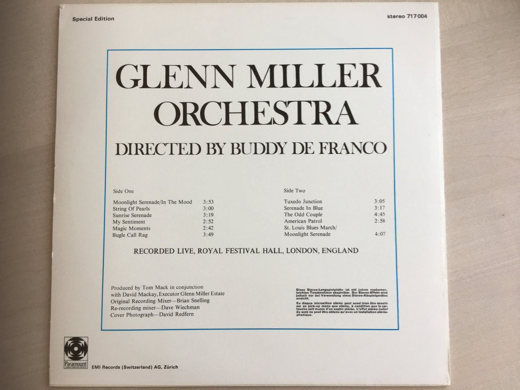 Dischi in vinile: Glenn Miller Orchestra – Usato da Uetendorf venduto da Florabella01 1