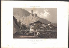 Martigny Original Tonlithographie 1863