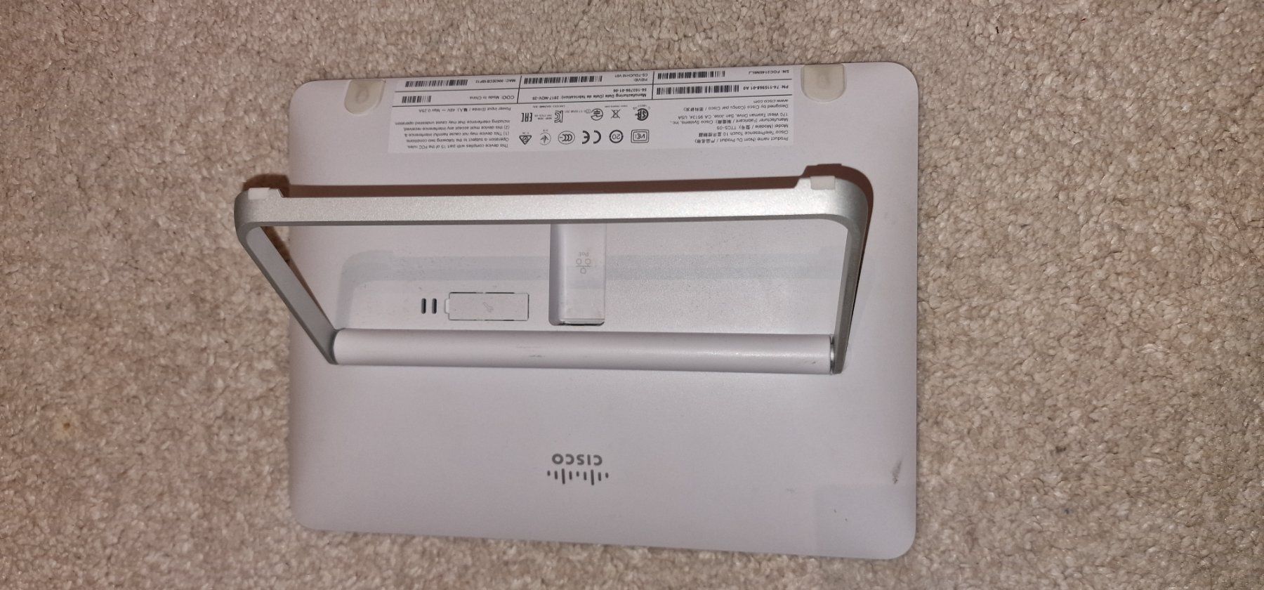 Sistema di controllo: Cisco TTC5-09 Telepresence Touch 10 Control Panel POE – Usato da Gerlafingen venduto da diotech 2