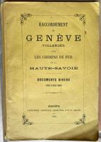 Raccordement de Genève avec les chemins de fer Haute-Savoie