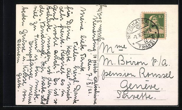 Cartoline postali: Neuchâtel, Universite, Ecole de Commerc – Usato da Berlin venduto da bartko-reher 1