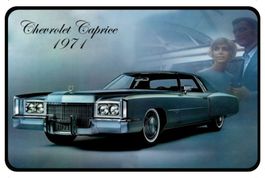 Blechschild-CHEVROLET CAPRICE 1971 BLAU