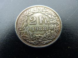 Münze 2 Fränkler 1958