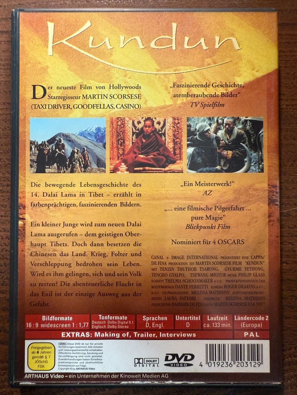 Alle DVDs: Kundun – Gebraucht aus Zürich von FilmFreunde 1