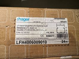 Hager - Leitungsführungskanal halogenfrei LFH 40x60mm rweiss