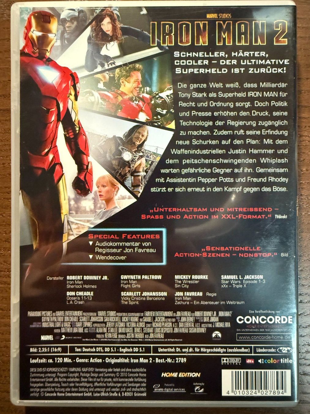 Tutti i DVDs: Iron Man 2 – Usato da Zürich venduto da FilmFreunde 1