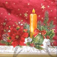 Serviette kerze rot (w216)