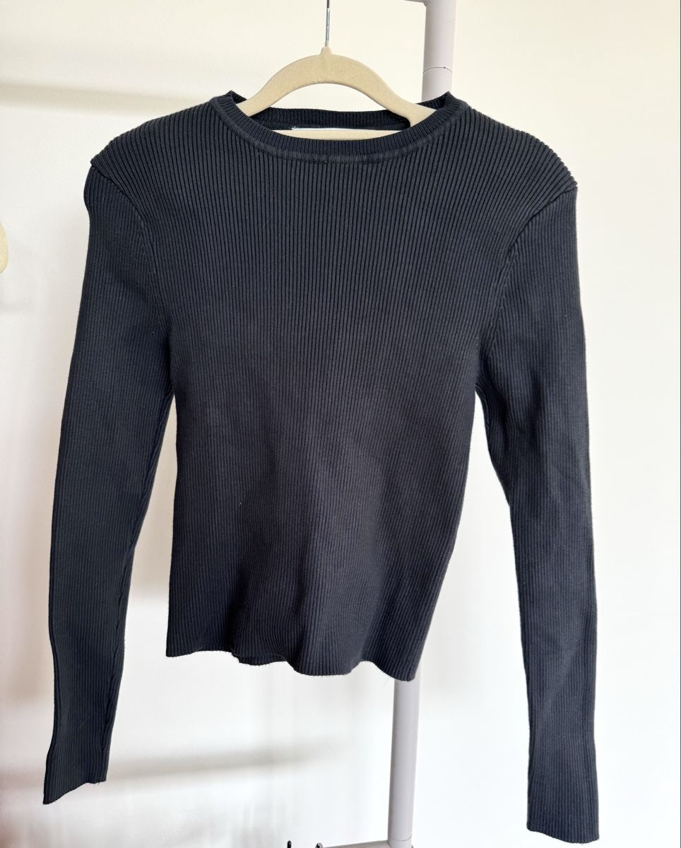 Zara Top: Zara Geripptes Langarm-Top Gr. M – Usato da Zürich venduto da di_archive 4