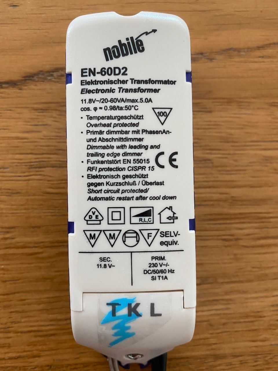 Elektronikbauteile: Trafo für NV-Lichtsystem/NV-Halogen – Gebraucht aus Meilen von gomerser 1