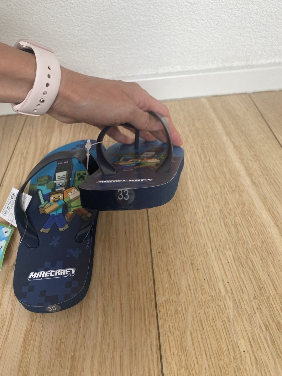 Scarpe per ragazzi: 33 - Neuf - Tongs Minecraft – Nuovo e nell'imballaggio originale da Mex VD venduto da Tania_Or 2