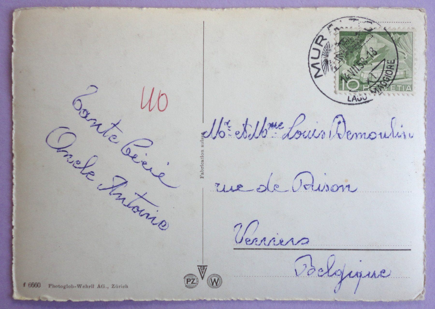 Cartoline postali: Locarno, Lago Maggiore – Usato da Fétigny venduto da Billy2miny 1