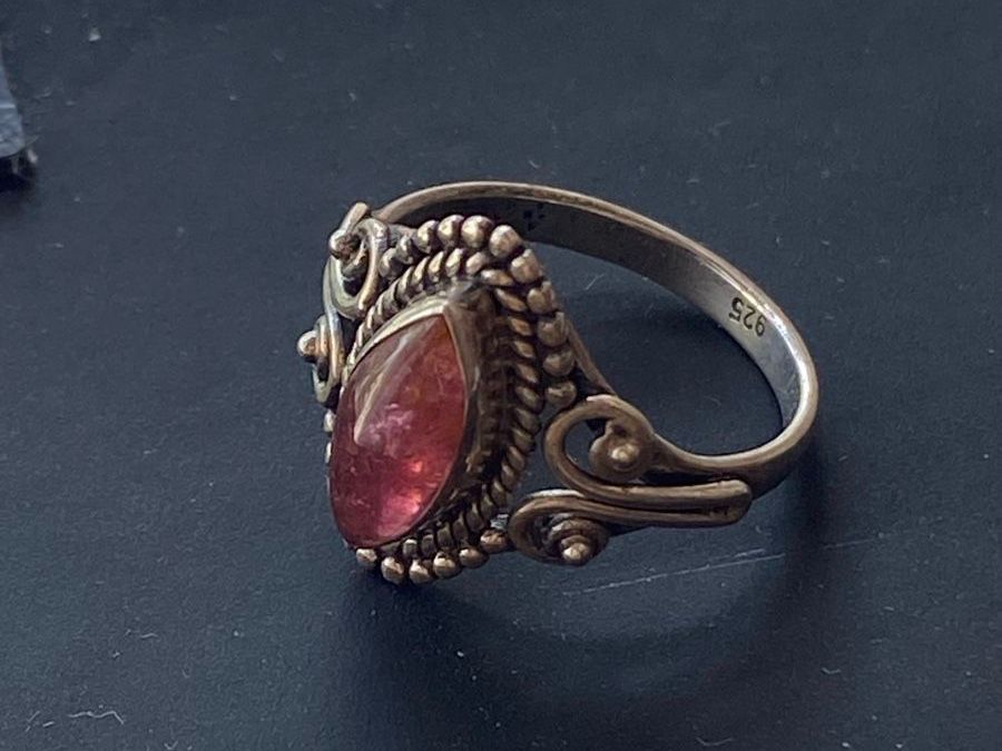 Anelli: Silber 925 Rosa Achat Ring – Nuovo (secondo la descrizione) da Givisiez venduto da dor_xb9k 2
