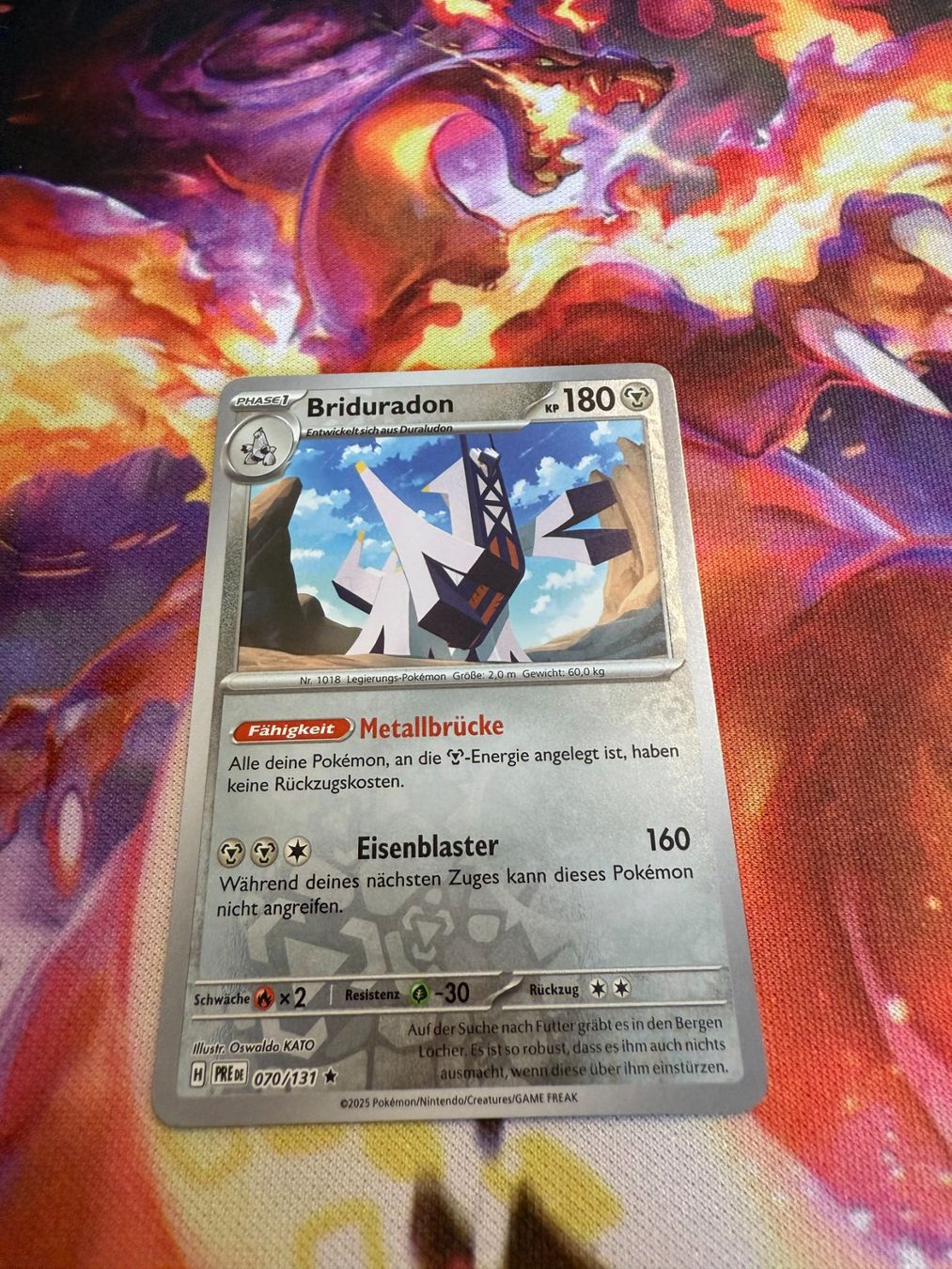Pokémon Carte collezionabili: Briduradon (PRE 070) / Reverse Holo – Nuovo (secondo la descrizione) da Bülach venduto da CherryBlu