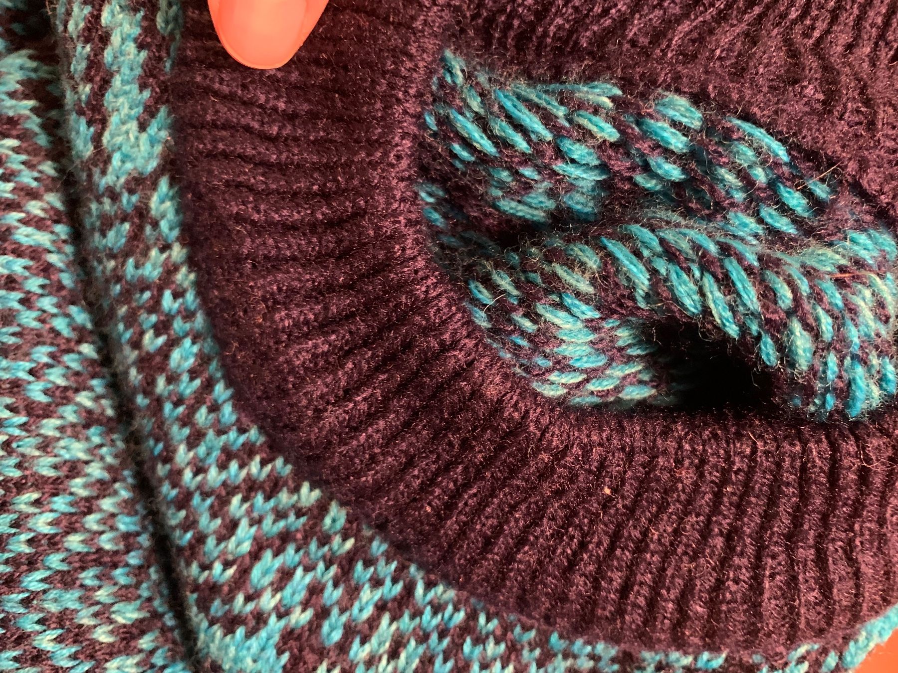 Pullover & Sweatshirts: Pull Laine Vintage Bleu Turquoise Taille S/M – Gebraucht aus Lausanne von EliseH 3