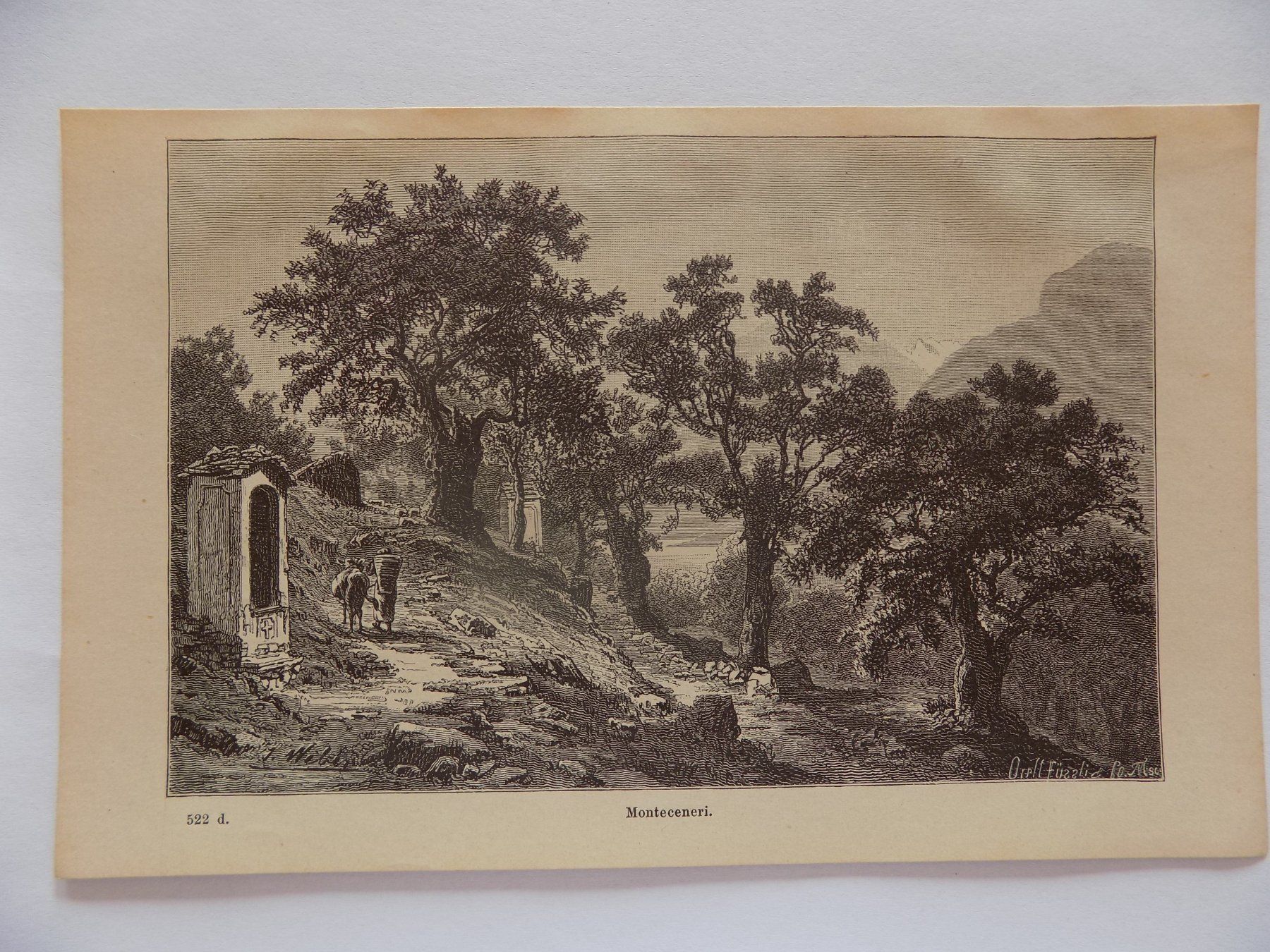 Gravures: Monte Ceneri Ticino – D'occasion à Risch par Antikfee 1